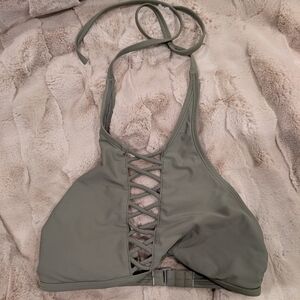 Hollister Sage Green Bikini Top